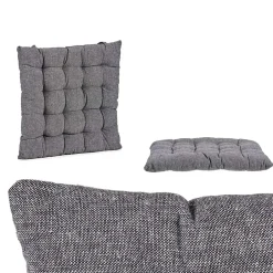 Giftdecor Stoelkussen - binnen/buiten - donkergrijs Sale