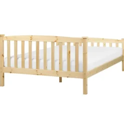 Beliani GIVERNY - Bed - Lichthout - 140 x 200 cm - Dennenhout Hot