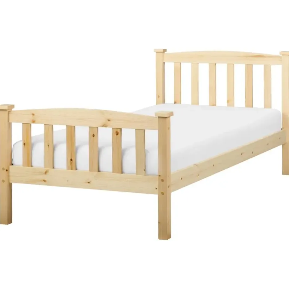 Beliani GIVERNY - Bed - Lichthout - 90 x 200 cm - Dennenhout Clearance