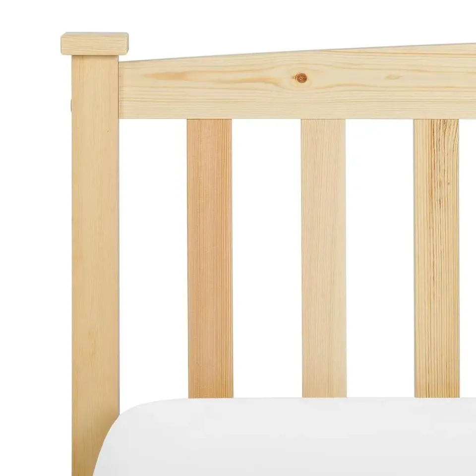 Beliani GIVERNY - Bed - Lichthout - 90 x 200 cm - Dennenhout Clearance