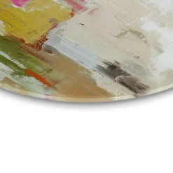 Reinders Glasschilderij Abstracte harmonie - Ø 50cm - Bont New