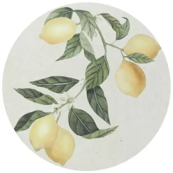 Reinders Glasschilderij Citroentak - Ø 70cm - Geel New