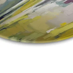 Reinders Glasschilderij Geschilderd landschap - Ø 50cm - Groen