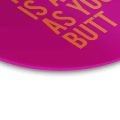 Reinders Glasschilderij Have a nice day - Ø 70cm - Roze Hot