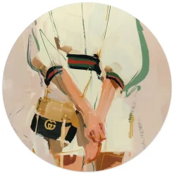 Reinders Glasschilderij Italiaanse looks - Ø 50cm - Beige Sale