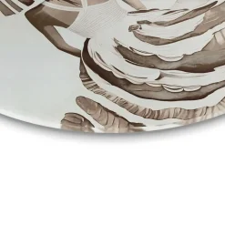 Reinders Glasschilderij Jurk in aardetinten - Ø 70cm - Bruin Best