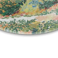 Reinders Glasschilderij Van Gogh - Tuin in Arles - Ø 70cm - Groen Best