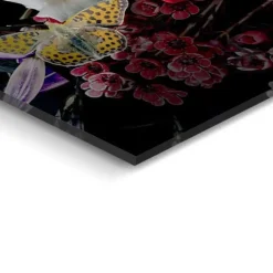 Reinders Glasschilderij Vrouw met Bloemenglitters - 78 x 116cm - Bont Best