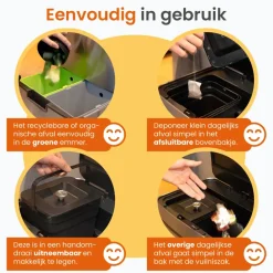 Goliving Automatische Sensor Prullenbak 64 Liter – Afvalemmer keuken - Afvalbak Discount