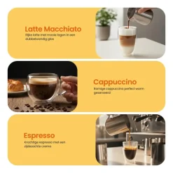 Goliving Dubbelwandige Koffieglazen - Kopjes - Glazen - Set Van 6 New