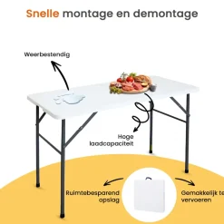 Goliving Inklapbare Tafel – Klaptafel – Campingtafel – Vouwtafel Buiten Best