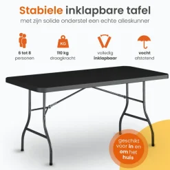 Goliving Inklapbare Tafel – Klaptafel – Campingtafel – Vouwtafel Buiten Outlet