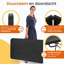 Goliving Inklapbare Tafel – Klaptafel – Campingtafel – Vouwtafel Buiten Outlet