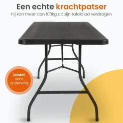 Goliving Inklapbare Tafel – Klaptafel – Campingtafel – Vouwtafel Buiten Outlet