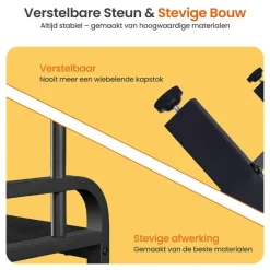 Goliving Kapstok - Garderoberek - Schoenenrek - Staand - Industrieel