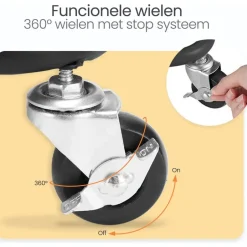 Goliving Keukentrolley op wieltjes - Serveerwagen - Keuken Trolley - Met Bakjes Clearance