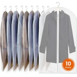 Goliving Kledinghoezen - 10 stuks - Kledinghoes - Kledingzak met Rits Sale