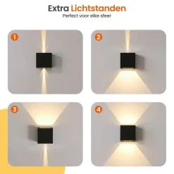 Goliving lamp – Wandlamp - Buitenlamp - Waterdichte LED-verlichting Discount