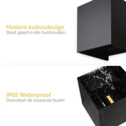 Goliving lamp – Wandlamp - Buitenlamp - Waterdichte LED-verlichting Discount