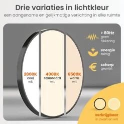 Goliving Plafondlamp - Plafonnière - LED - Ø30cm - Wit Best