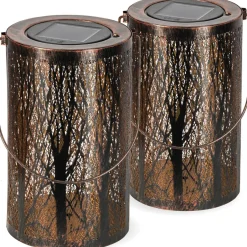 Goliving Solar Tafellamp Oasis - 2 Stuks - LED Buitenverlichting Zonne-energie New