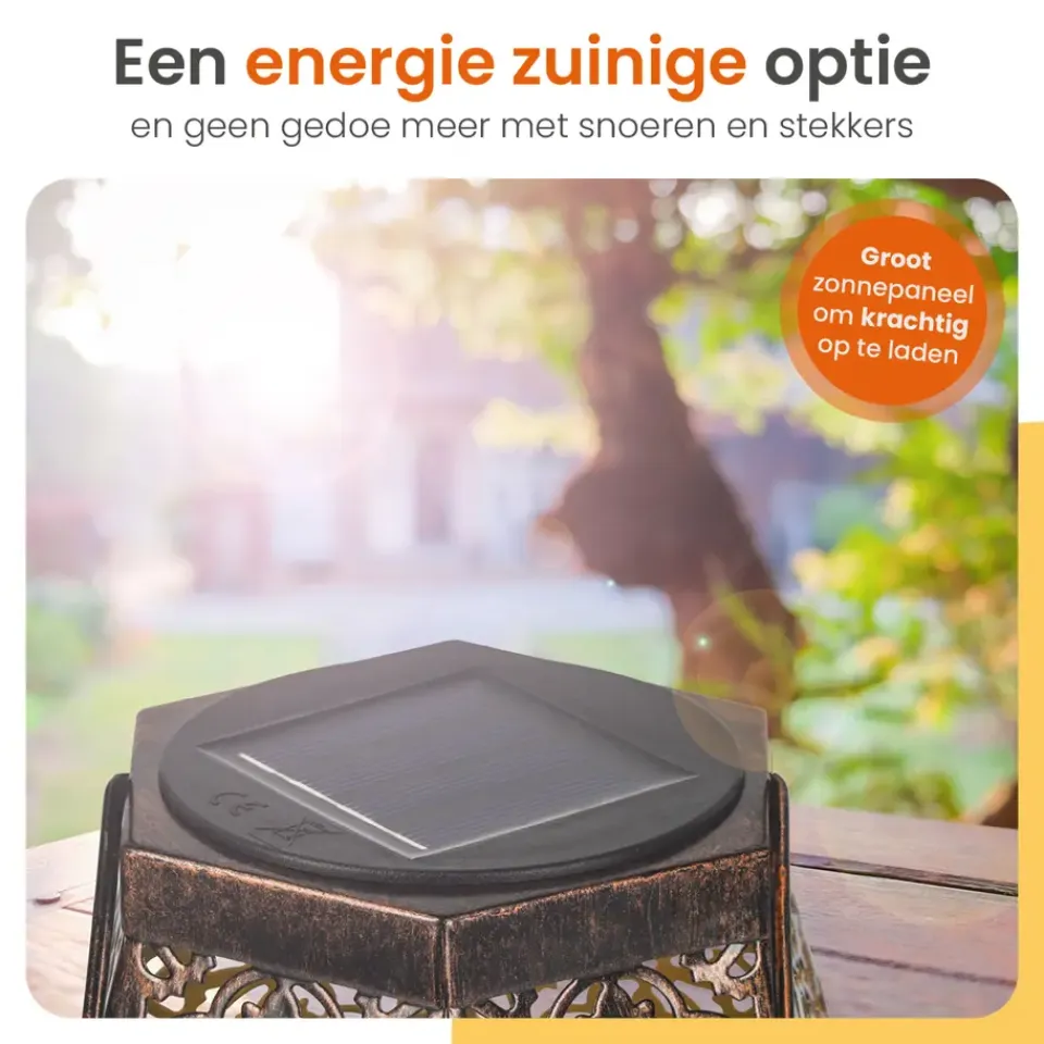 Goliving Solar Tafellamp Glow – 2 Stuks – LED Buitenverlichting - Zonne-energie Discount