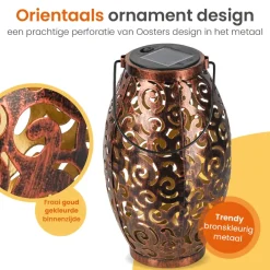 Goliving Solar Tafellamp Zen – 2 Stuks – LED Buitenverlichting - Zonne-energie New