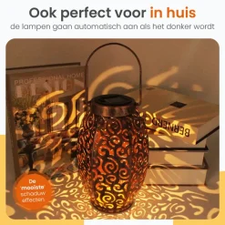 Goliving Solar Tafellamp Zen – 2 Stuks – LED Buitenverlichting - Zonne-energie New