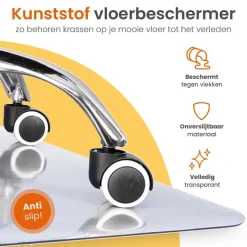 Goliving Vloerbeschermer bureaustoel - 120x150cm - Bureaustoelmat Discount