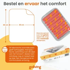 Goliving Warmtekussen - Warmte Kussen Voor Nek en Schouder - 3 Warmtestanden Clearance