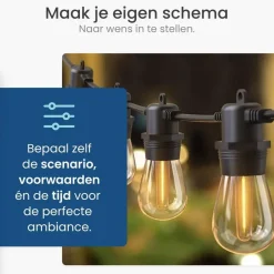 Gologi lichtsnoer buiten en binnen - Lichtslinger 5M - Tuinverlichting LED Clearance