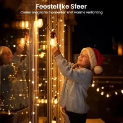 Gologi lichtsnoer buiten en binnen - Lichtslinger 15M - Tuinverlichting LED Hot