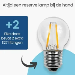 Gologi lichtsnoer buiten en binnen - Lichtslinger 15M - Tuinverlichting LED Hot