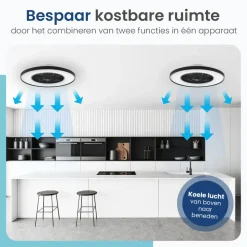 Gologi Plafondventilator met Verlichting - Ø60 cm - LED RGBW - 6 Standen Outlet