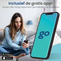 Gologi Plafondventilator met Verlichting - Ø60 cm - LED RGBW - 6 Standen Outlet