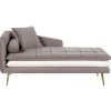Beliani GONESSE - Chaise longue - Bruin - Linkerzijde - Polyester