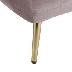 Beliani GONESSE - Chaise longue - Bruin - Linkerzijde - Polyester