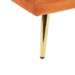 Beliani GONESSE - Chaise longue - Oranje - Fluweel Online