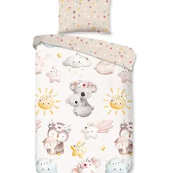 Good Morning Goodmorning Peuter Koala’s en Uiltjes Dekbedovertrek Zand-Junior (120 x 150 cm) Outlet
