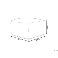 Beliani GOPI - Poef - Groen - Jute Outlet