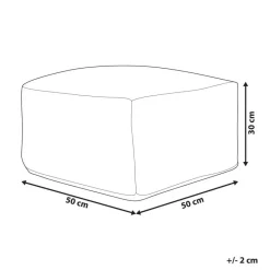 Beliani GOPI - Poef - Groen - Jute Outlet