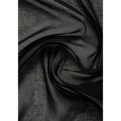 Leen Bakker Gordijn Britt - zwart - 280x140 cm (1 stuk) Outlet