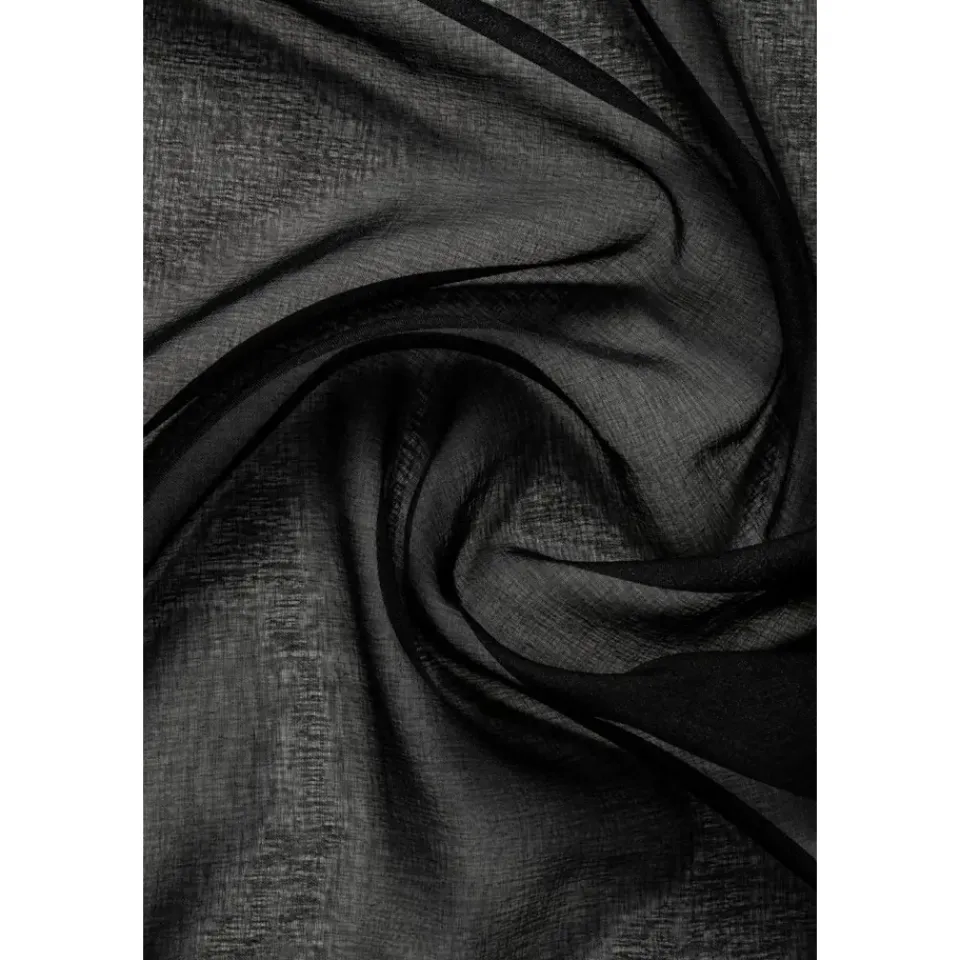 Leen Bakker Gordijn Britt - zwart - 280x140 cm (1 stuk) Outlet