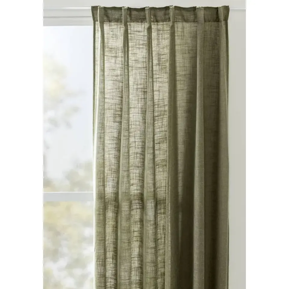 Leen Bakker Gordijn Dante - groen - 140x280 cm (1 stuk) Outlet