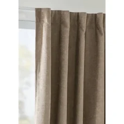 Leen Bakker Gordijn Fabian - bruin - 135x280 cm (1 stuk) Outlet