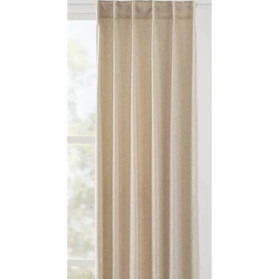 Leen Bakker Gordijn Kaat lichtdoorlatend - beige - 140x280 cm