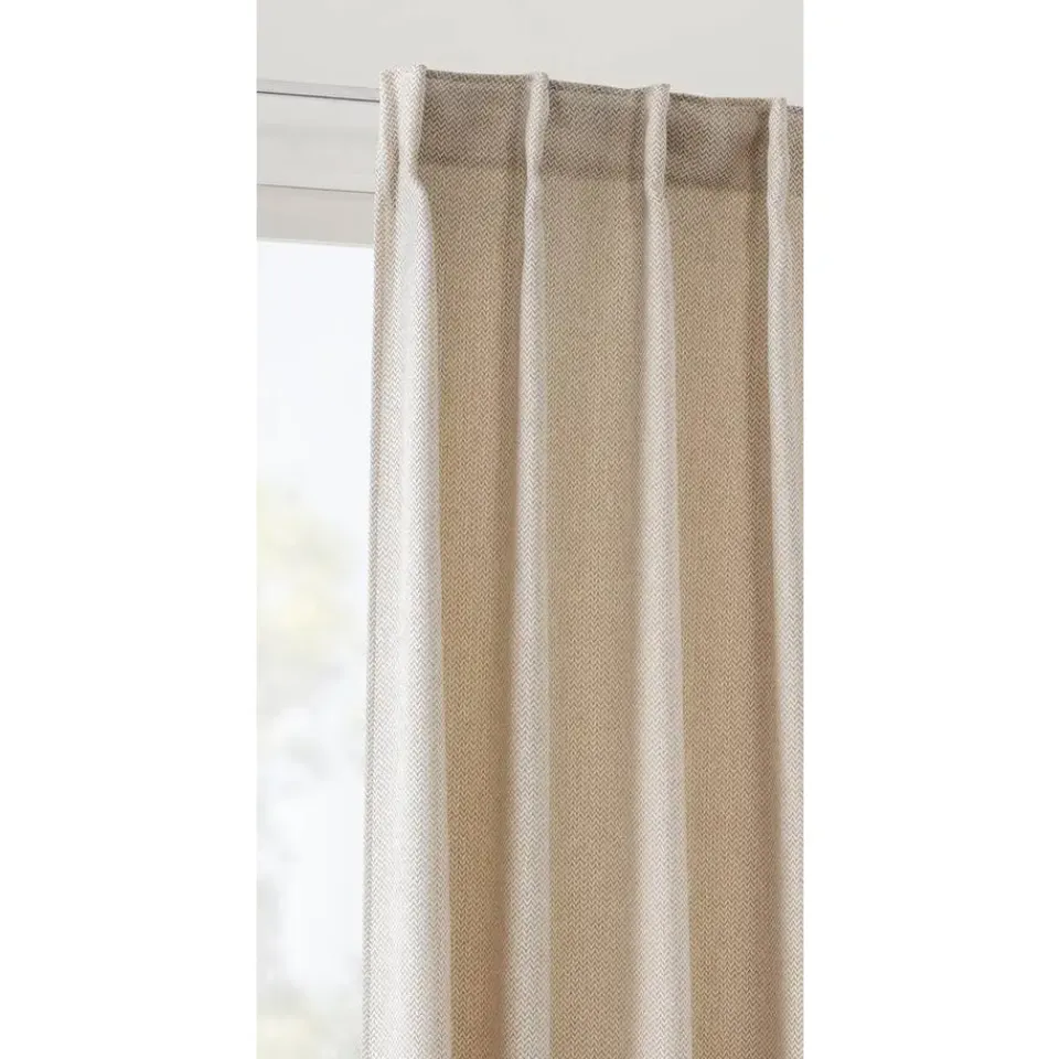 Leen Bakker Gordijn Kaat lichtdoorlatend - beige - 140x280 cm