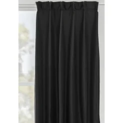 Leen Bakker Gordijn Luca - zwart - 140x280 cm (1 stuk) Clearance