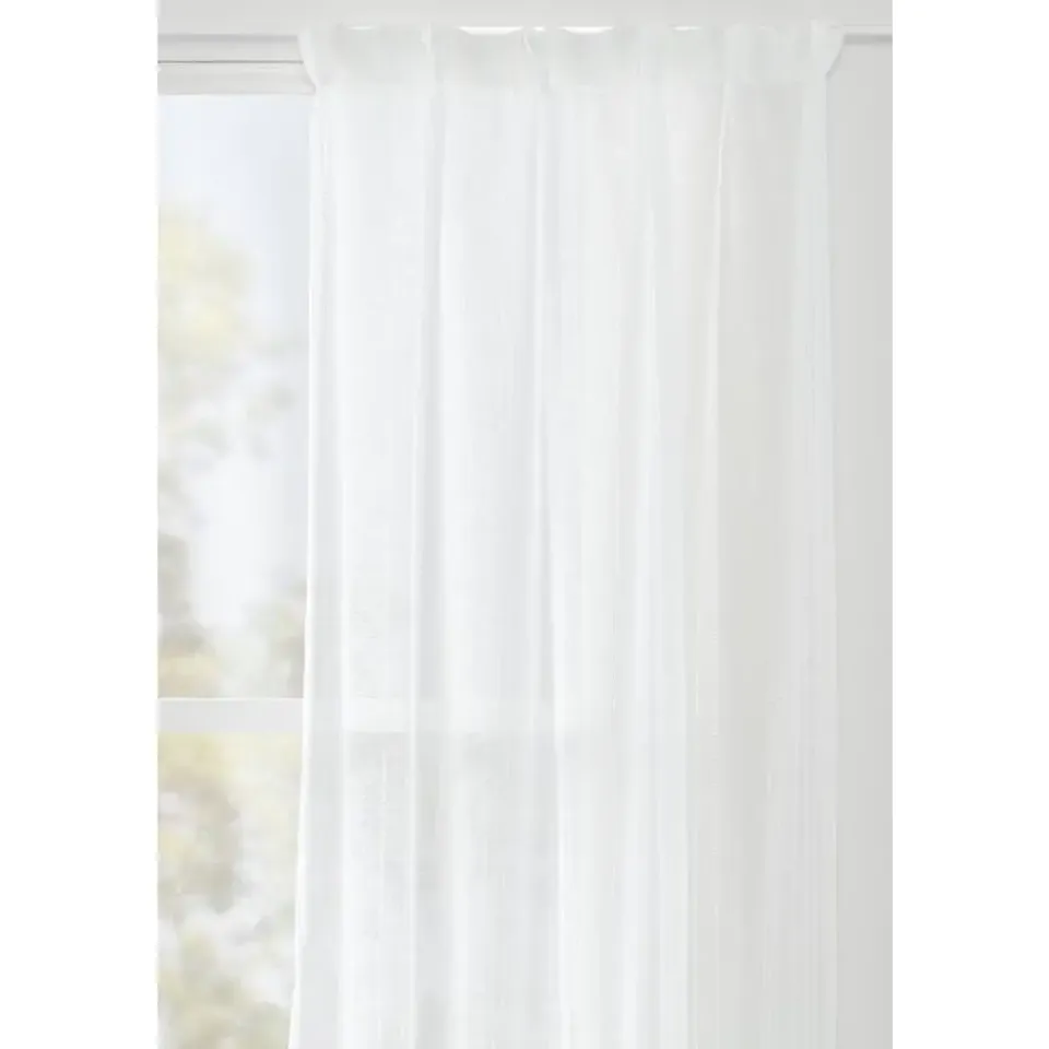 Leen Bakker Gordijn Nora - wit - 140x280 cm (1 stuk)
