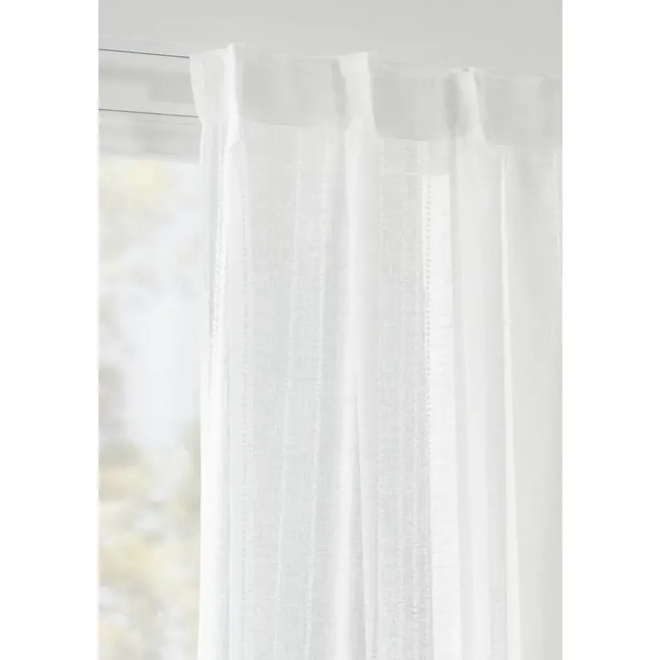 Leen Bakker Gordijn Nora - wit - 140x280 cm (1 stuk)
